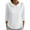 White, variant on Breezora Womens Doll Collar 3 4 Sleeve Pullover Top Casual Sweatshirt Soft Comfort Blouse Modern Style L Size Beige