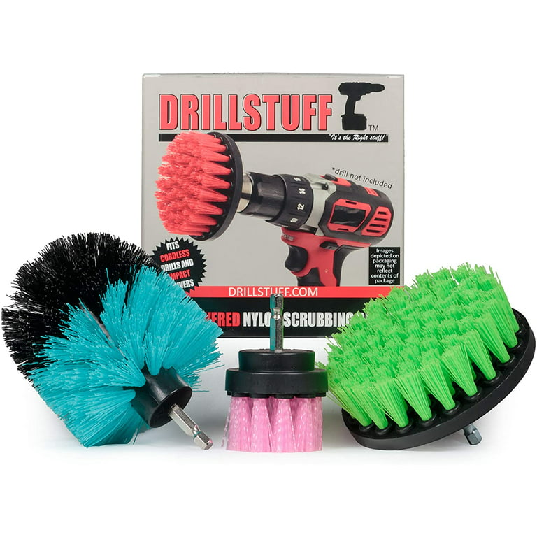 Drillstuff Drill Brush Attachment Kit – Multi Purpose Cleaning