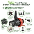 thumbnail image 3 of Alpine Corporation Eco-Twist Energy-Saving Pump with Controller 3000GPH with 33' Cord, 3 of 12