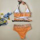 thumbnail image 1 of Conjuntos De Biquini Conjuntos de bikini con estampado degradado para mujer Summer Cross Bodycon Monokini (Naranja S) Cgtredaw Para estrenar, 1 of 7