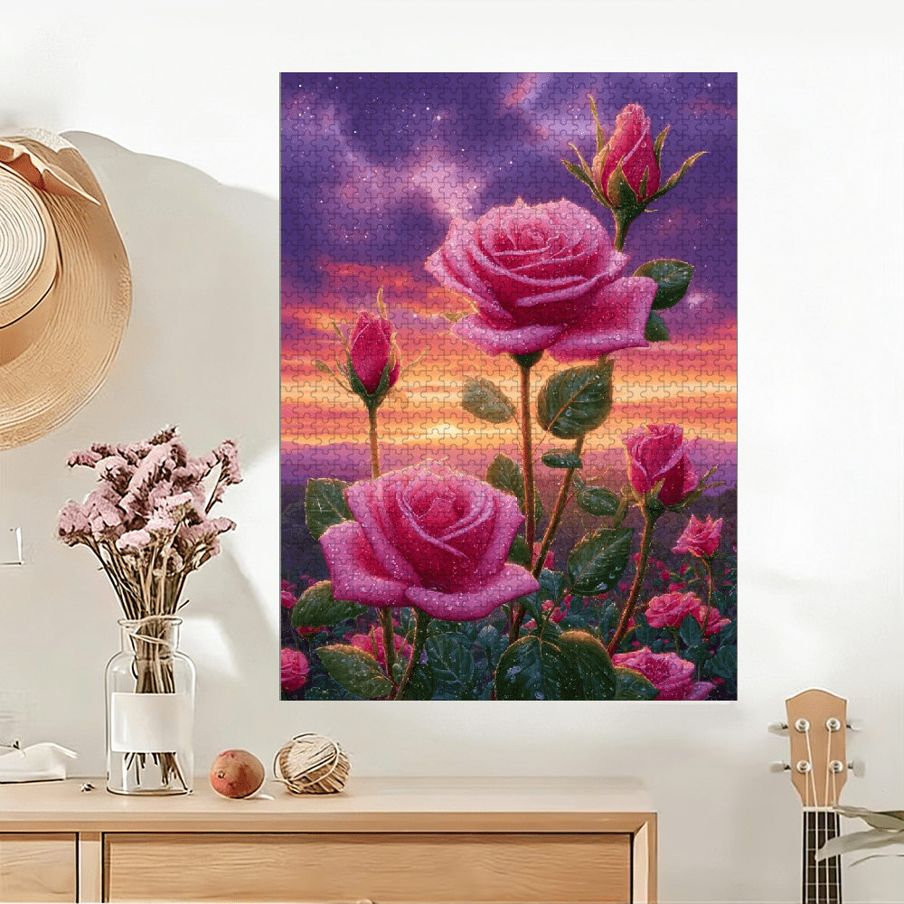 A Box of (1000pcs) Adult Puzzles, Character Landscape Theme, High Difficulty, Suitable for Adults, Family Entertainmen.29.4*19.6 in