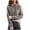 #03 Gray 【Love the fit? Pick your favorite shades.】, variant on Women's Solid Color Long Sleeved Twisted Flower Hooded Knitted Sweater Pullover Sweatshirt Top Casual Daily Wear Loungewear Travel Ultra Soft All Day Comfort Cozy Streetwear