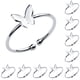 thumbnail image 1 of Minnieouse Women Adjustable Size Ring Personality Open Accessories Rings Jewelry Fashion Gift Engagement Popular Accessories Stylish 10.00*10.00*1.00 cm 10piezas, 1 of 6