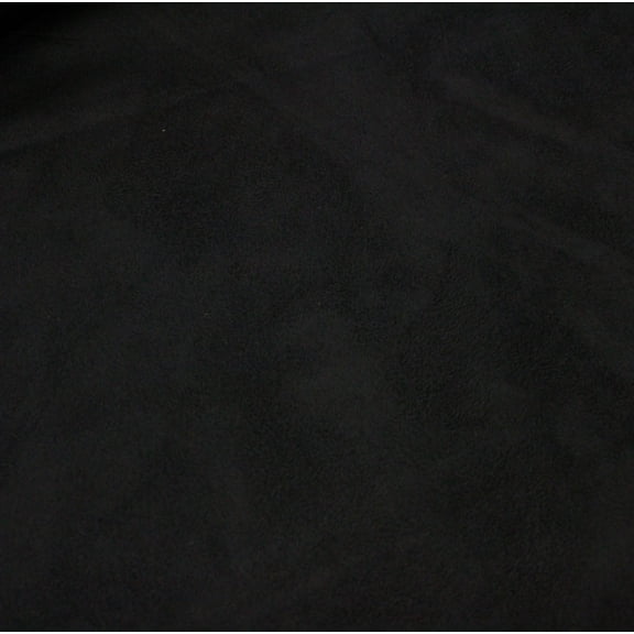 Mybecca Suede 58" Width - 100% Polyester Faux Craft Fabric By the Yard - Color: Black