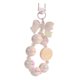 thumbnail image 4 of Llavero con cuentas, colgante de llave de coche de dibujos animados, pulsera portátil, llavero para fiesta de niñas Blanco, 4 of 9