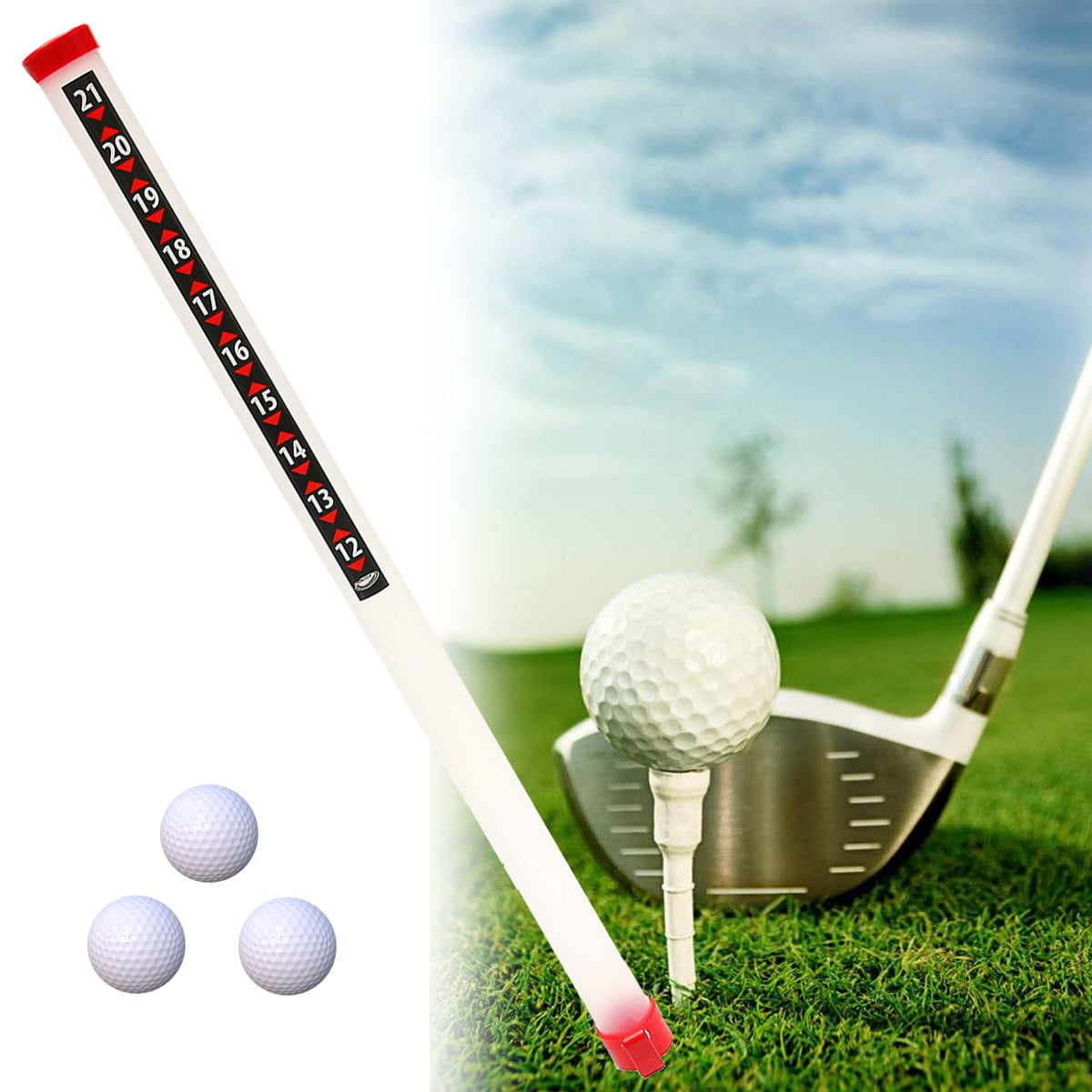 Golf Ball Picker Shag Tube and Practice Golf Ball Shagger Pick Up Tube