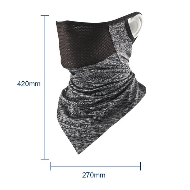 Pañuelo de verano Transpirable Correr Ciclismo Deportes Cara Cuello Bufandas Gris Sywqhk Accesorios para bicicletas