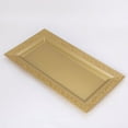 thumbnail image 6 of Efavormart 4 Pack | 14" Gold Lace Print Rectangular Plastic Serving Trays, Decorative Coffee Table Trays, 6 of 11