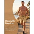 thumbnail image 5 of Xidunhg Men's Stretch Shorts Casual Classic Summer Beach Shorts Drawstring With Zipper Pocket Khaki 30, 5 of 12
