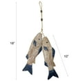thumbnail image 2 of Wooden Fish Nautical Ornaments Handcraft Antique Home Wall Decor, 2 of 7