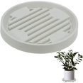 thumbnail image 1 of Shiliu-Support de Plante avec Roues, Pot de Fleur Rond de 8,7 Pouces avec Roulettes Cachées pour Intérieur/extérieur, Chariot de Plante à Palette 360° [88lbs, Beige], 1 of 4
