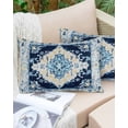 thumbnail image 6 of Vintage Ethnic Throw Pillow Covers, Boho Tribes Modern Blue Middle Century Soft Breathable Pillow Cases with Invisible Zipper for Sleeping, Body Pillowcases for Couch Bed Sofa Chair 24x36 Inches, 6 of 6