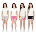 thumbnail image 2 of Sweet Butterfly Girls 4 Pack Dolphin Shorts, Size 5-16, 2 of 4