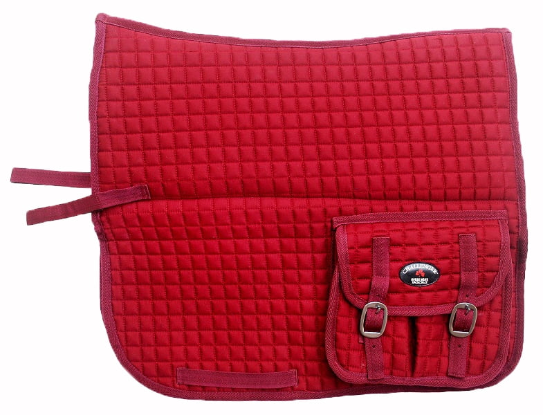 Horse Quilted ENGLISH SADDLE PAD Aussie Australian Dressage Pockets