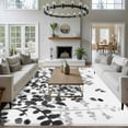 thumbnail image 3 of Large Area Rugs for Living Room Bedroom, Black Leaves 5'x8' Rug Washable Carpet Runner Indoor Outdoor, Summer Botanical Non Slip Floor Mats Rug for Kitchen, Bathroom, 3 of 8