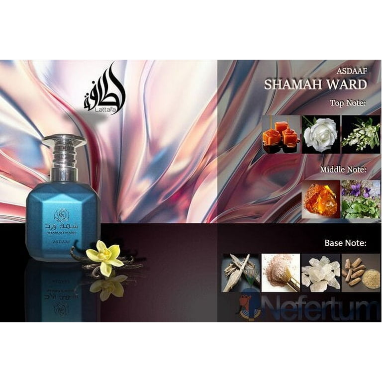 Lattafa Asdaaf Shamah Ward Eau De Parfum Spray (Unisex) By Lattafa - 3.4 oz Lattafa Asdaaf Shamah Ward Eau De Parfum Spray (Unisex) By Lattafa - 3.4 oz