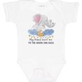 thumbnail image 3 of Inktastic My Nana Loves Me to the Moon and Back Elephant Family Boys or Girls Baby Bodysuit, 3 of 5