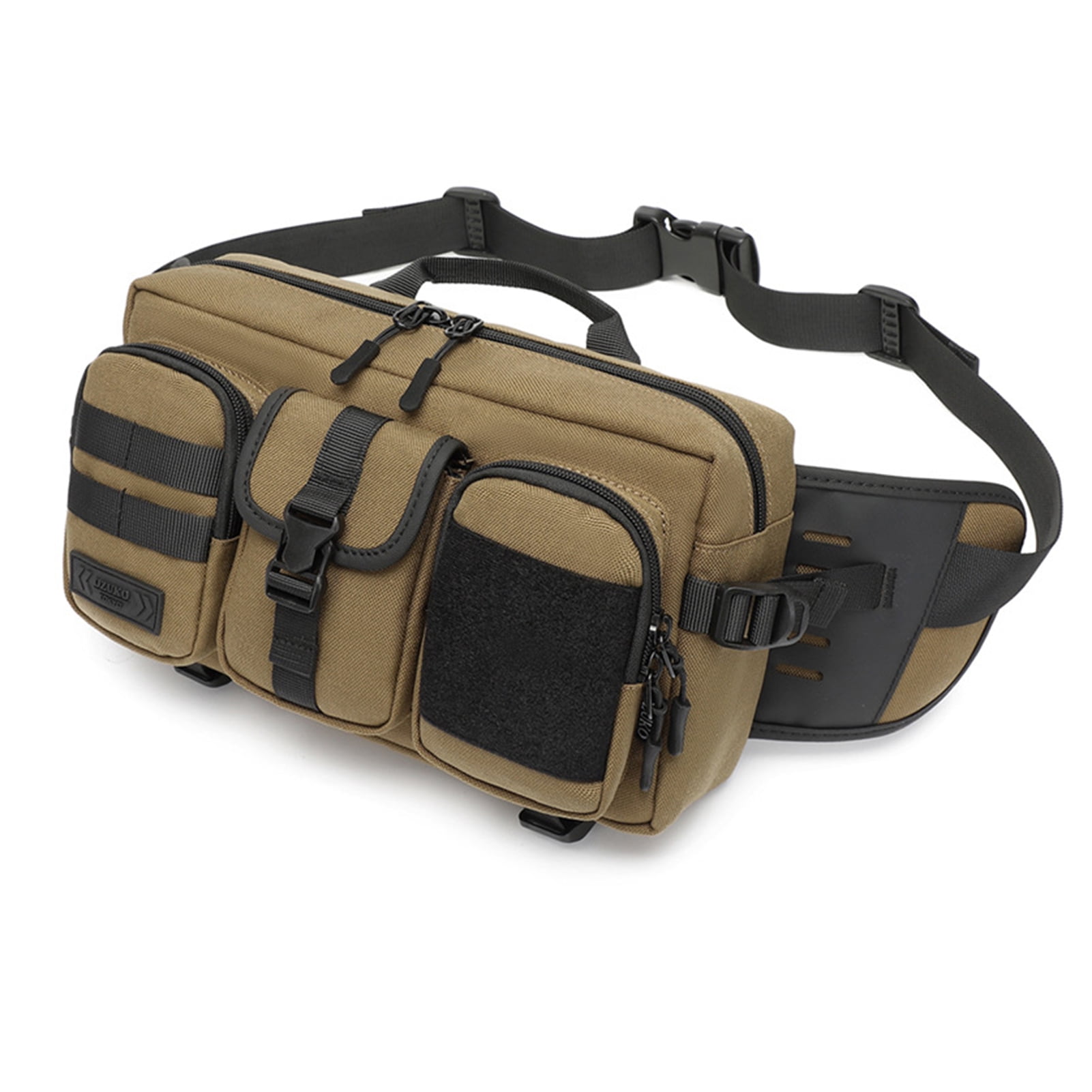 OZUKO Fashion Single shoulder Bag Cross body Bag Waist Bag for Men Ordered Storage proof Fabric Walmart