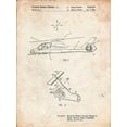 thumbnail image 2 of Borders, Cole 15x18 White Modern Wood Framed Museum Art Print Titled - PP302-Vintage Parchment Helicopter Tail Rotor Patent Poster, 2 of 4