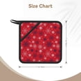 thumbnail image 3 of Sikiie Snowflake Symphony Pot Holders Kitchen Insulation Mats Heat Resistant Pot-Holder Oven Anti-Scald Pads for Cooking Baking, 7.1*7.1inch, 3 of 8