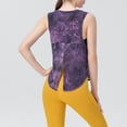 thumbnail image 3 of Ropa de yoga de malla, camiseta sin mangas, chaleco de fitness holgado para mujer, top deportivo para correr, 3 of 5