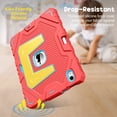 thumbnail image 6 of Fintie Rugged Case for iPad (A16) 11th Generation 11 Inch (2025), iPad 10th Generation 10.9 Inch (2022) - Heavy Duty Shockproof Kid-Friendly Protective Cover, Built-in Kickstand, Pink/Yellow, 6 of 10