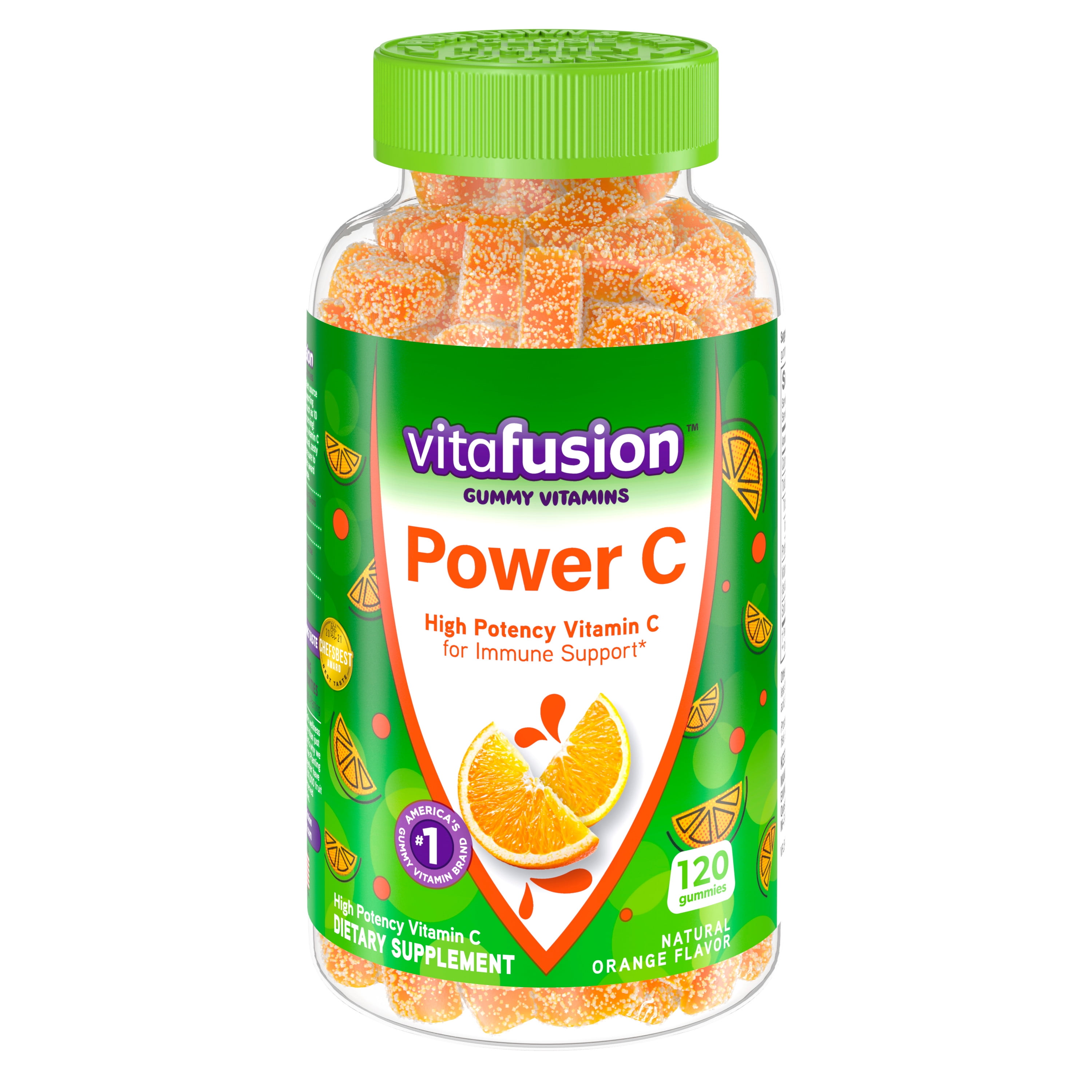 Vitafusion Power C Gummy Vitamin, 2x120ct Twin Pack