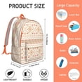 thumbnail image 5 of Sophisticated Boho Style Backpack: Ladies Bohemian Bag with Front Pocket, Practical & Lightweight, Excellent Gift for School, University, Commute, Work, Travel, Vacation & Modern Women., 5 of 5