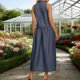 thumbnail image 4 of Zapatos de Vestido de Mujer Casual sin Mangas con Cremallera Trasera Vestido de Lino Midi para Primavera Verano Playa Y Uso Diario, 4 of 6