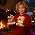 thumbnail image 5 of Christmas Village Led Lighted House, Ornamental Building With Built-In Led For Warm Glow, Indoor Room Decor For Holiday Season Display, 5 of 5