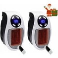 thumbnail image 1 of Calentador de ventilador de cerámica de 500 vatios, mini calentador de ventilador, calentador de espacio económico portátil, calentador enchufable con termostato y temporizador, para oficina,, 1 of 5