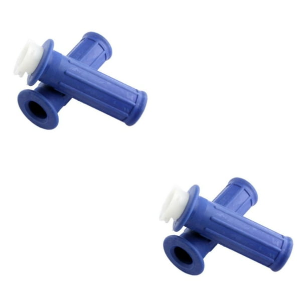 Scienceny 2x Puños de manillar Duradero Antideslizante Izquierdo Derecho para PW50 Reemplazo Azul Azul 2piezas
