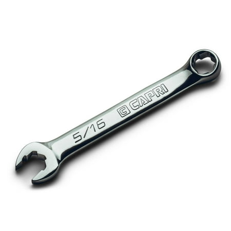 UPC: 0886352117869 | Capri Tools 5/16 in. WaveDrive Pro Stubby Combination Wrench for Regular and Rounded Bolts
