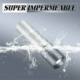thumbnail image 7 of HIBIBUD 3.9" Silver Mini Flashlight,Adjustable Focus USB Rechargeable Keychain for Hiking, 7 of 7