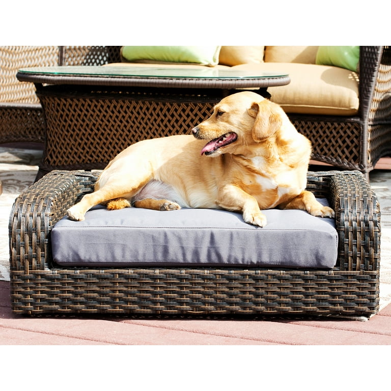 Iconic Pet Rattan Pet Sofa Bed Indoor Outdoor Walmart