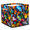 Multicolor 1, variant on CURLYOOT Cow Cube Storage Bin, 13 x 13 x 13 Storage Cube Bins for Organizing, Animal Cow Fabric Foldable Closet Baskets with Handles for Closet, Shelves, Clothes