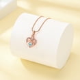 thumbnail image 4 of Crystal Heart in Heart Pendent for Ashes and Chain Cremation Jewelry for Ashes Perfume Memory Necklace for Men Women, 4 of 6
