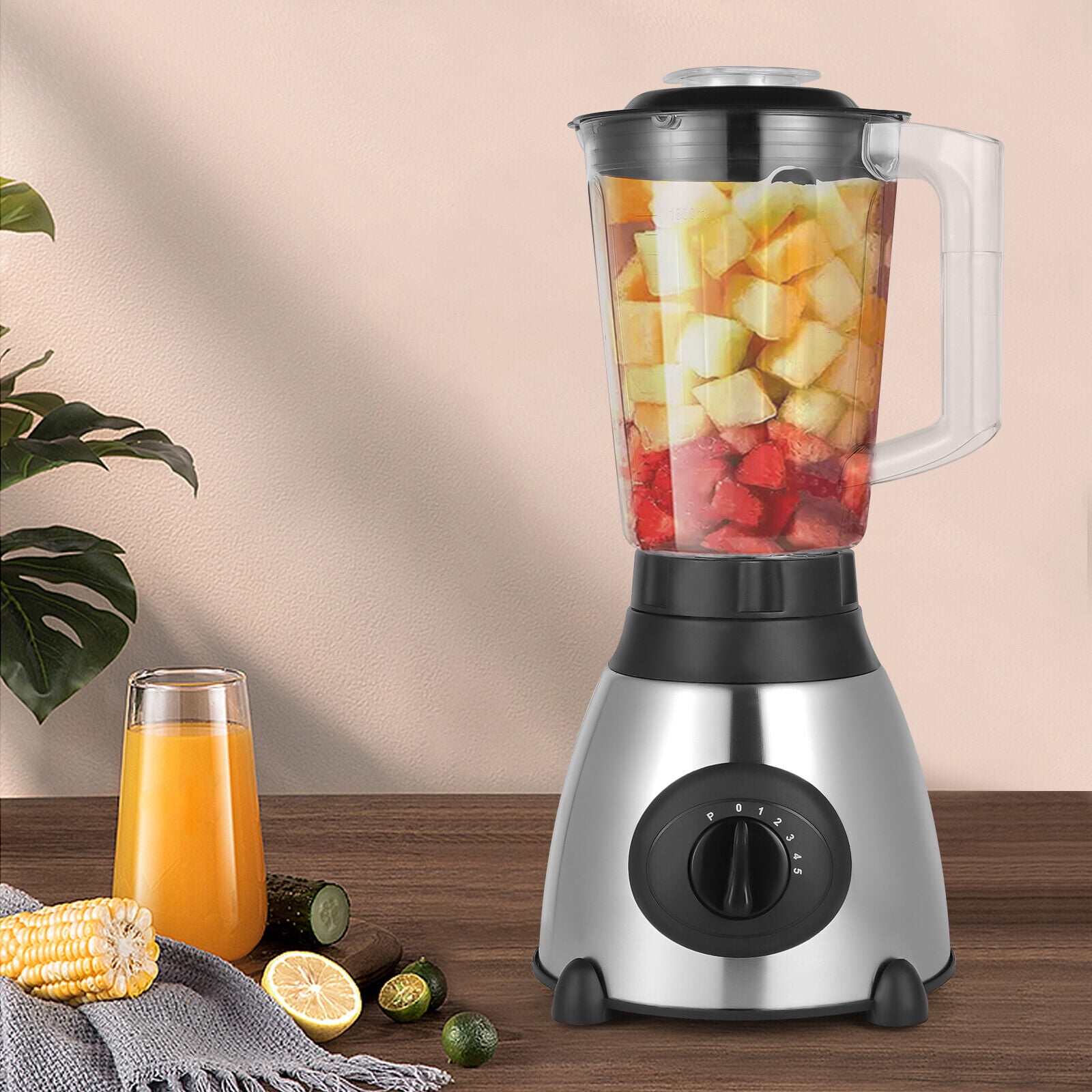 PEAKORAY66 Multifunctional Smoothie Food Processing Blender Corded Electric Mixer 1.6L