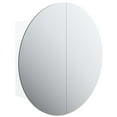 thumbnail image 2 of vidaXL Cabinet Bathroom Wall Vanity Mirror Cabinet with Round Mirror and LED, 2 of 84
