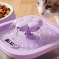 thumbnail image 6 of Cat Water Fountain with Food Bowl, Automatic Pet Water Dispenser with Large Capacity Cat Bowl Set _ #02 _ Purple _ A, 6 of 6