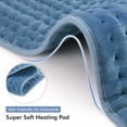 thumbnail image 4 of MaxKare Ultra-Wide Microplush Heating Pads for Full Body 33"x18", 6 Heating Settings and Auto Shut-Off, Blue, 4 of 8