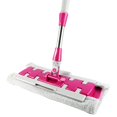 thumbnail image 1 of Hand-Free Flat Mop with Microfiber Pad, 40x125cm Slim Design for Under Furniture, No Bending Required, Quick-Dry Technology for Floors, Lightweight and Machine Washable, 1 of 8
