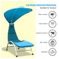 thumbnail image 6 of Costway Chaise Lounge Chair with Canopy Hammock Chair with Canopy Turquoise, 6 of 11