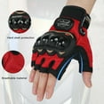 thumbnail image 4 of Fingerless Motorcycle Gloves for Men, Half Finger Motorbike Gloves for BMX ATV MTB Riding, Road Racing, Cycling, Climbing, Motocross, 4 of 7