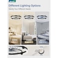 thumbnail image 2 of Ventilador de techo LEDIARY de 24 pulgadas con luz regulable negra, 2 of 8