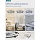 thumbnail image 2 of Ventilador de techo LEDIARY de 24 pulgadas con luz regulable negra, 2 of 8