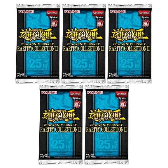 Yu-Gi-Oh Cards - 25th Anniversary Rarity Collection 2 - Booster PACKS [5 Pack Lot]