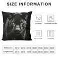 thumbnail image 5 of MDO  Panther Animal Black One Throw Pillow with Cover for Couch Bed Sofa, 18 x 18 Decorative Pillows w/Case, 5 of 5