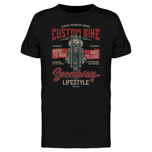 Classic Custom Bike T-Shirt Men -Image by Shutterstock, Male 3X-Large