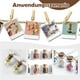 thumbnail image 2 of Injueey 25x Color transparente DIY manualidades decoración Mini Kit de botellas de vidrio con corcho amplia gama de usos Almacenamiento y organización del hogar, 2 of 6